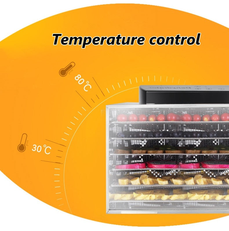 Electric Food Dehydrator Fruit Vegetable Meat Drying Machine