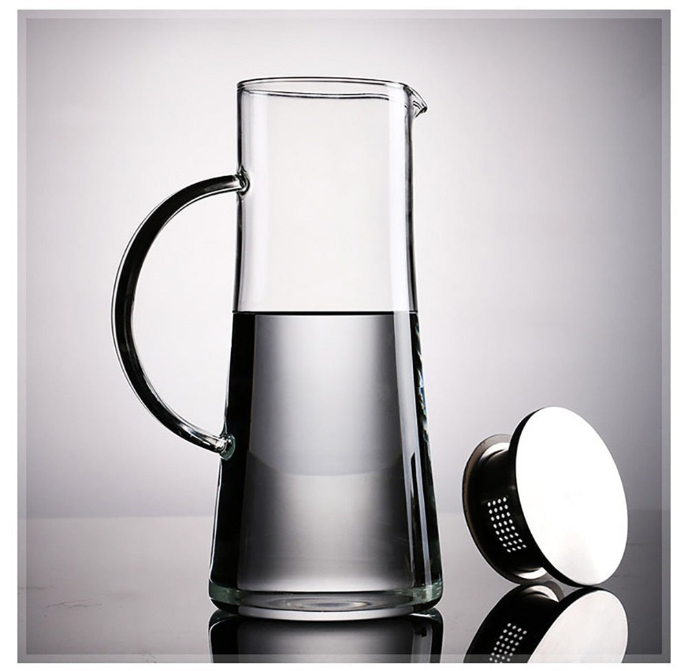 High Borosilicate Heat-resisting Cold Water Kettle Stainless  Steel