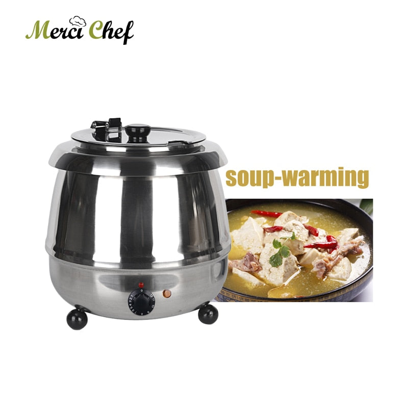 Soup Warmer Pot Stainless Steel Buffet Pot Soup